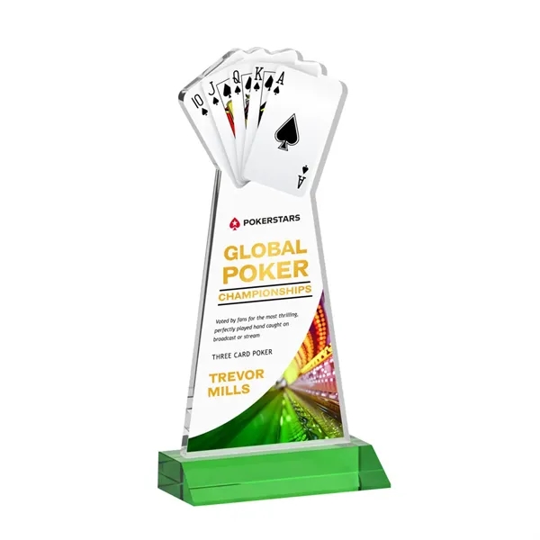Poker VividPrint™ Award - Green... from ASI 84592 St Regis Group / St Regis
