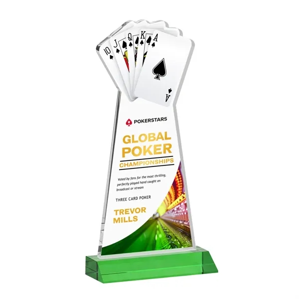 Poker VividPrint™ Award - Green... from ASI 84592 St Regis Group / St Regis