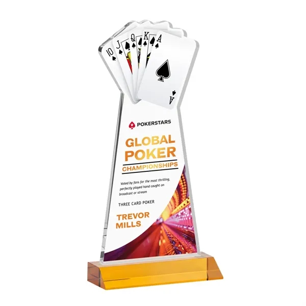 Poker VividPrint™ Award - Amber... from ASI 84592 St Regis Group / St Regis