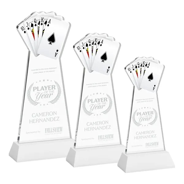Poker Award on Hartford Base - White... from ASI 84592 St Regis Group / St Regis
