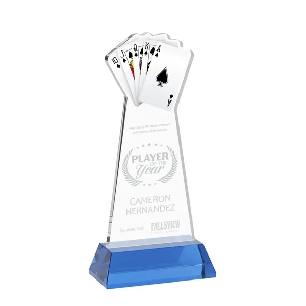 Poker Award on Hartford Base - Sky Blue... from ASI 84592 St Regis Group / St Regis