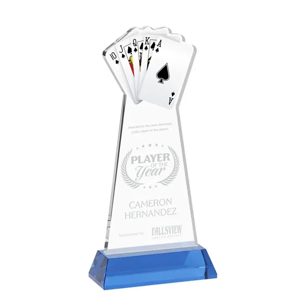 Poker Award on Hartford Base - Sky Blue... from ASI 84592 St Regis Group / St Regis