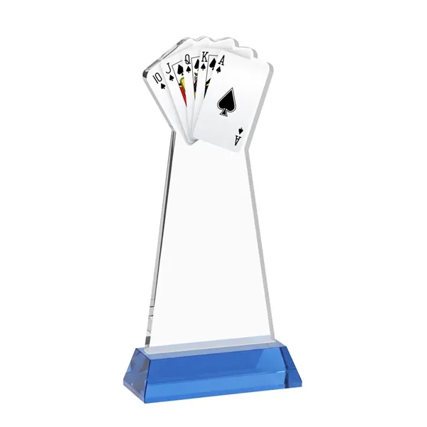 Poker Award on Hartford Base - Sky Blue... from ASI 84592 St Regis Group / St Regis