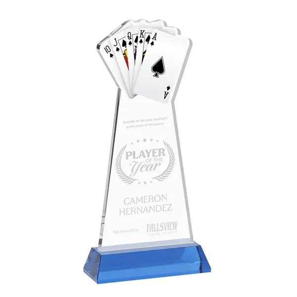 Poker Award on Hartford Base - Sky Blue... from ASI 84592 St Regis Group / St Regis