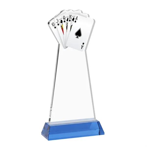 Poker Award on Hartford Base - Sky Blue... from ASI 84592 St Regis Group / St Regis