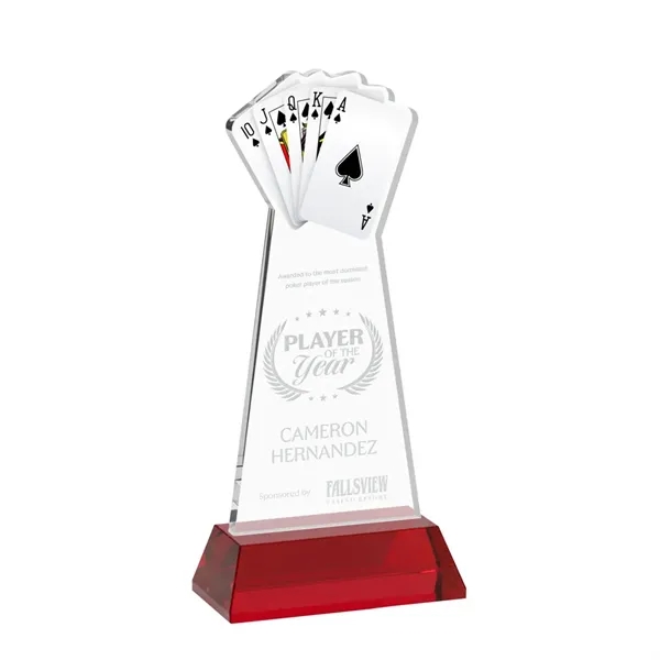 Poker Award on Hartford Base - Red... from ASI 84592 St Regis Group / St Regis