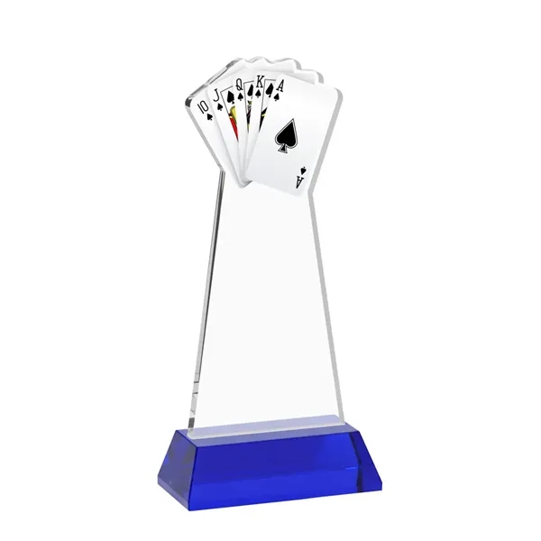 Poker Award on Hartford Base - Blue... from ASI 84592 St Regis Group / St Regis