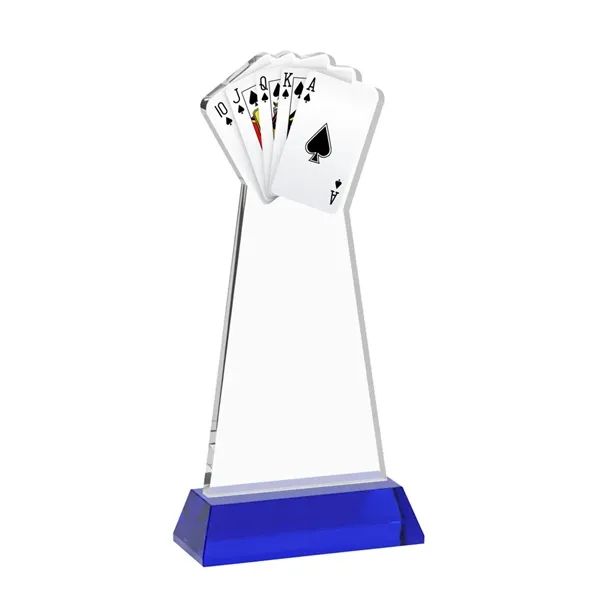 Poker Award on Hartford Base - Blue... from ASI 84592 St Regis Group / St Regis