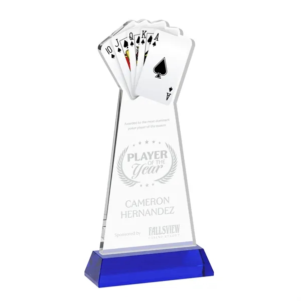 Poker Award on Hartford Base - Blue... from ASI 84592 St Regis Group / St Regis