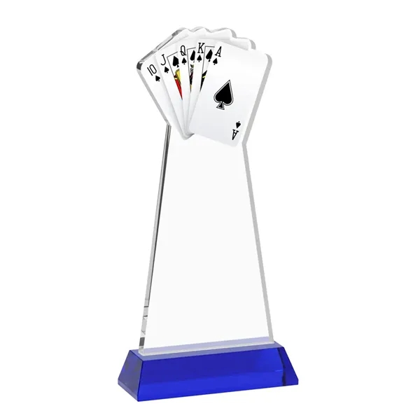 Poker Award on Hartford Base - Blue... from ASI 84592 St Regis Group / St Regis