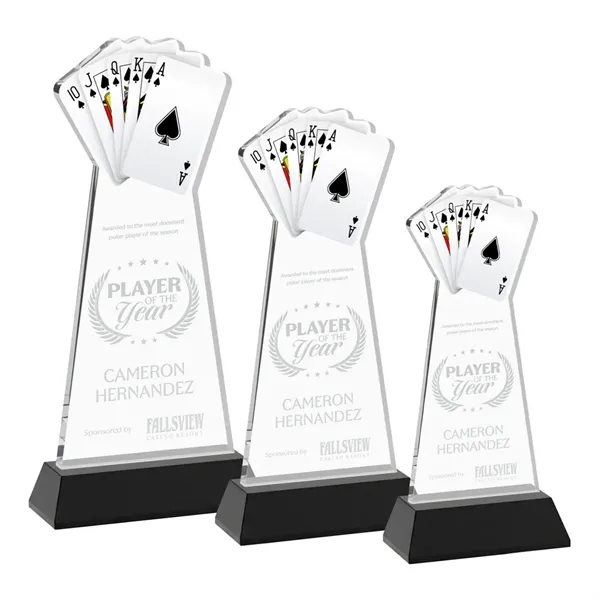 Poker Award on Hartford Base - Black... from ASI 84592 St Regis Group / St Regis