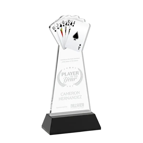 Poker Award on Hartford Base - Black... from ASI 84592 St Regis Group / St Regis