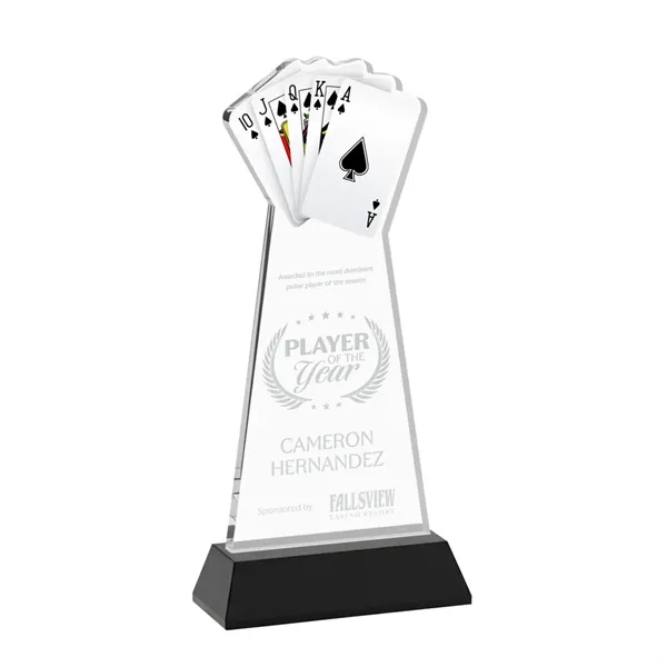 Poker Award on Hartford Base - Black... from ASI 84592 St Regis Group / St Regis