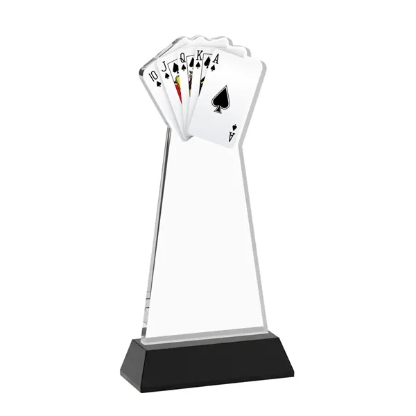 Poker Award on Hartford Base - Black... from ASI 84592 St Regis Group / St Regis
