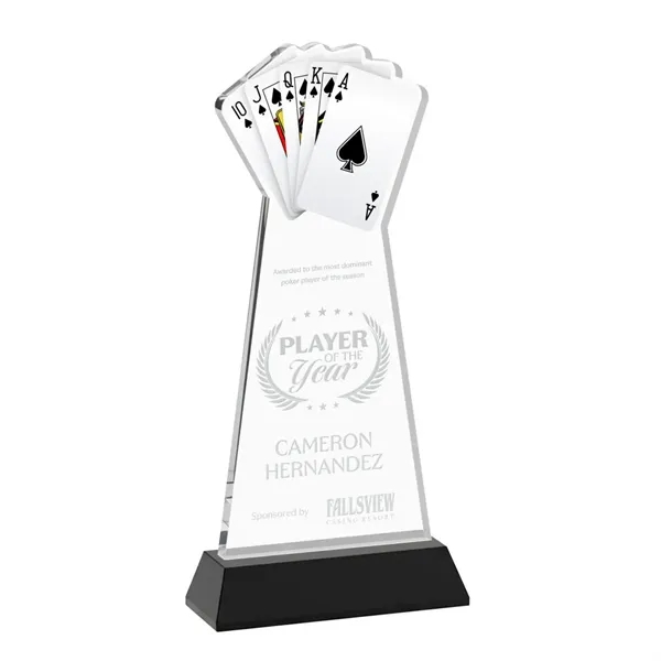 Poker Award on Hartford Base - Black... from ASI 84592 St Regis Group / St Regis