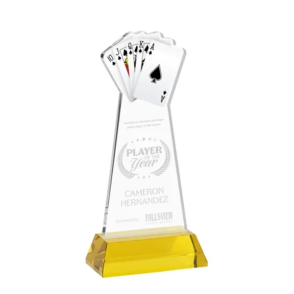Poker Award on Hartford Base - Gold... from ASI 84592 St Regis Group / St Regis