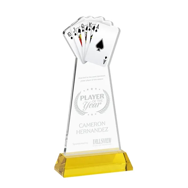 Poker Award on Hartford Base - Gold... from ASI 84592 St Regis Group / St Regis