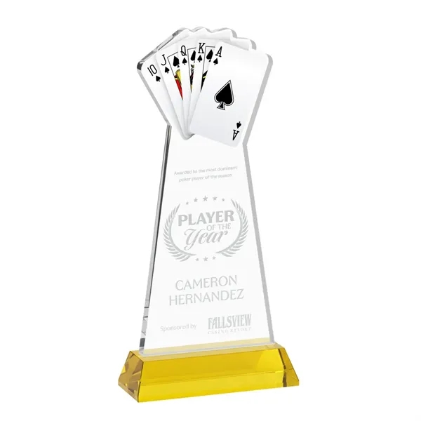 Poker Award on Hartford Base - Gold... from ASI 84592 St Regis Group / St Regis