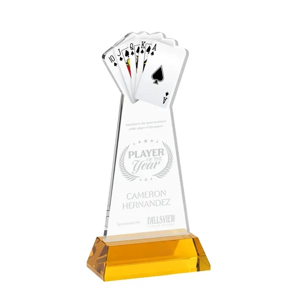 Poker Award on Hartford Base - Amber... from ASI 84592 St Regis Group / St Regis