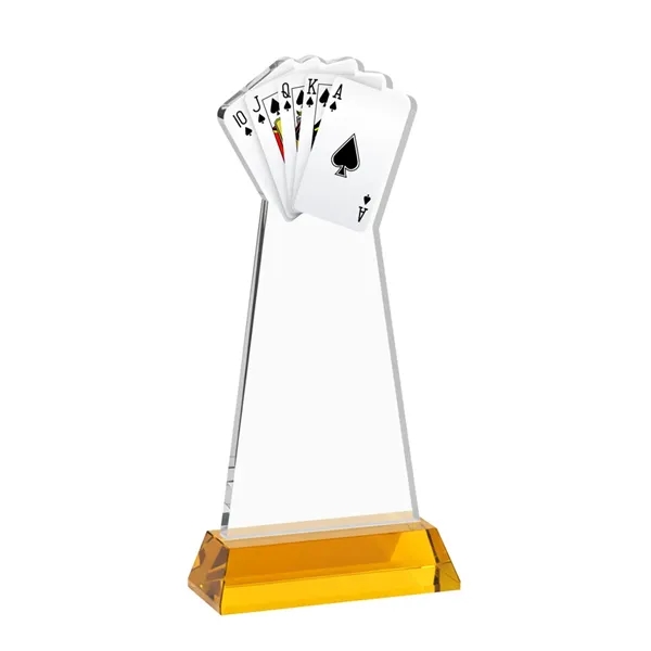 Poker Award on Hartford Base - Amber... from ASI 84592 St Regis Group / St Regis