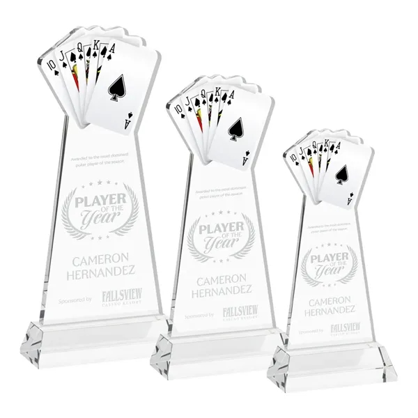 Poker Award on Hartford Base - Clear... from ASI 84592 St Regis Group / St Regis