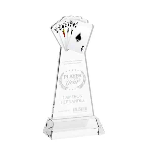 Poker Award on Hartford Base - Clear... from ASI 84592 St Regis Group / St Regis