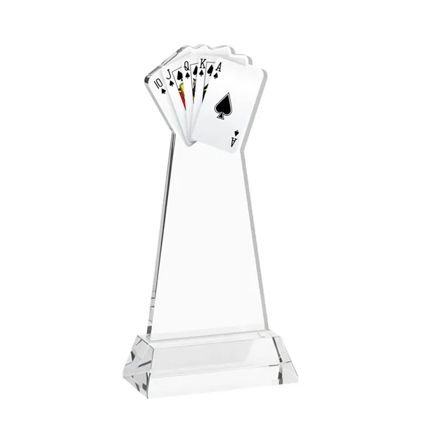 Poker Award on Hartford Base - Clear... from ASI 84592 St Regis Group / St Regis