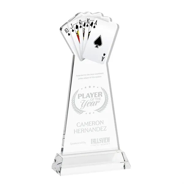 Poker Award on Hartford Base - Clear... from ASI 84592 St Regis Group / St Regis