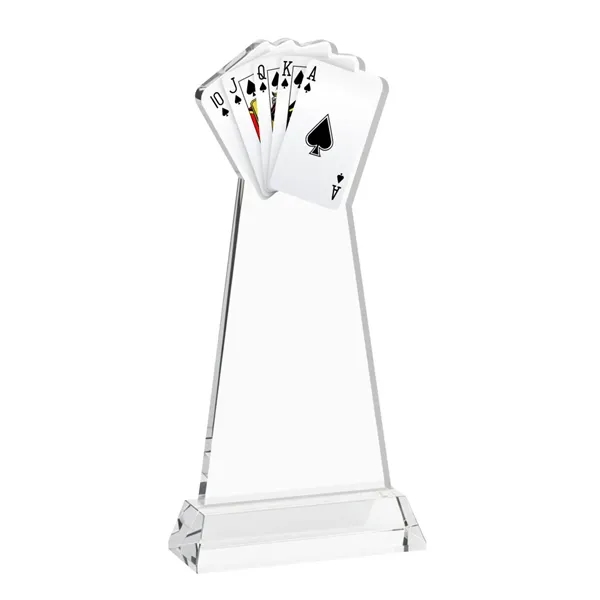 Poker Award on Hartford Base - Clear... from ASI 84592 St Regis Group / St Regis