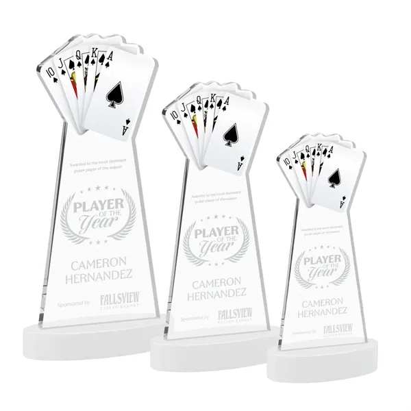 Poker Award on Alberton Base - White... from ASI 84592 St Regis Group / St Regis