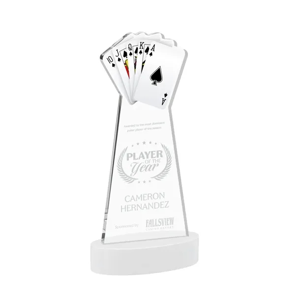 Poker Award on Alberton Base - White... from ASI 84592 St Regis Group / St Regis