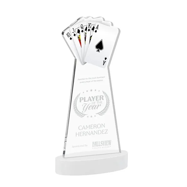 Poker Award on Alberton Base - White... from ASI 84592 St Regis Group / St Regis