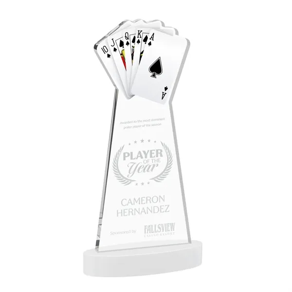 Poker Award on Alberton Base - White... from ASI 84592 St Regis Group / St Regis