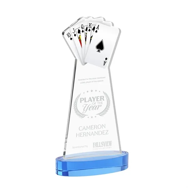 Poker Award on Alberton Base - Sky Blue... from ASI 84592 St Regis Group / St Regis