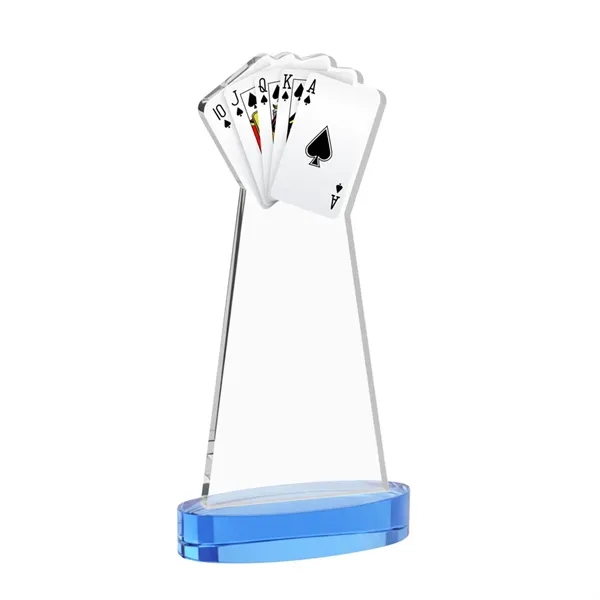Poker Award on Alberton Base - Sky Blue... from ASI 84592 St Regis Group / St Regis