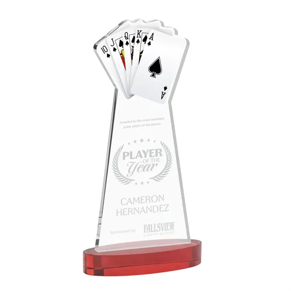 Poker Award on Alberton Base - Red... from ASI 84592 St Regis Group / St Regis