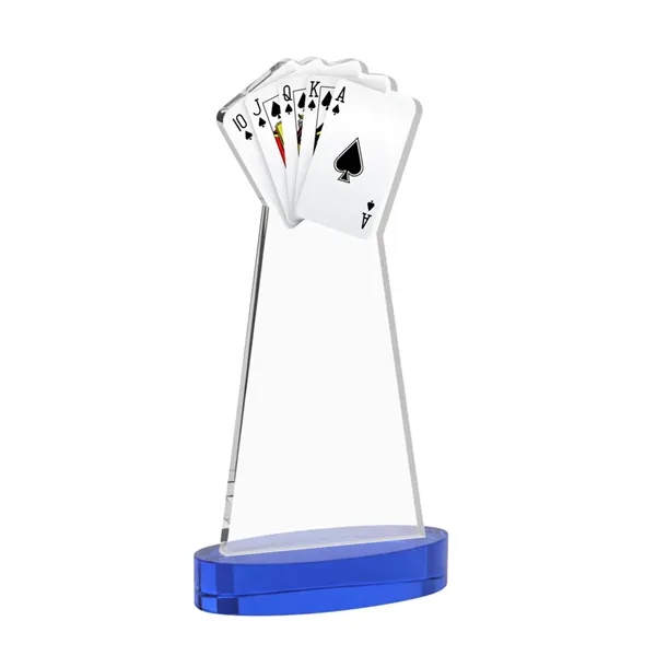 Poker Award on Alberton Base - Blue... from ASI 84592 St Regis Group / St Regis