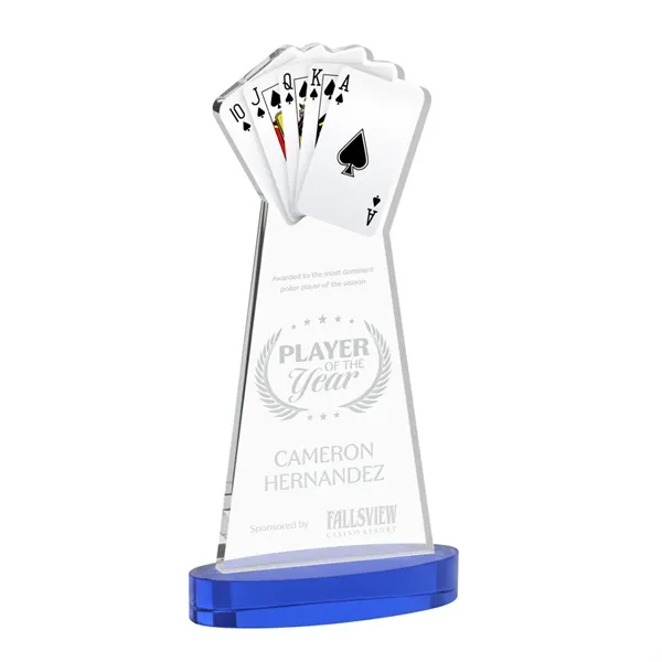 Poker Award on Alberton Base - Blue... from ASI 84592 St Regis Group / St Regis