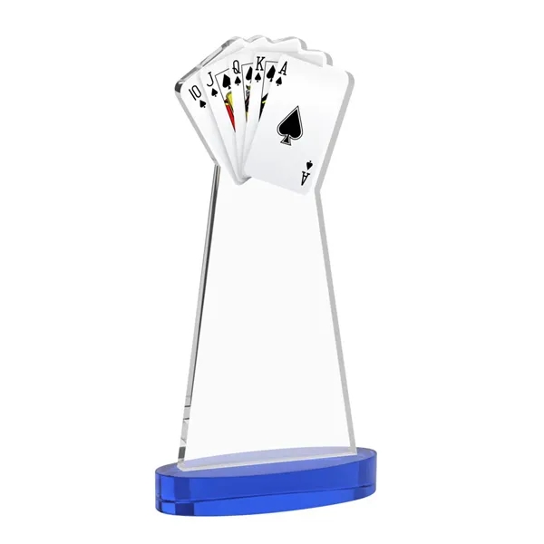 Poker Award on Alberton Base - Blue... from ASI 84592 St Regis Group / St Regis