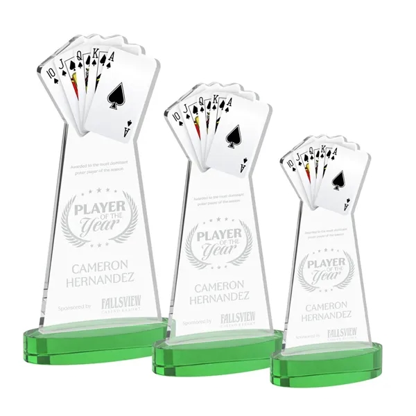 Poker Award on Alberton Base - Green... from ASI 84592 St Regis Group / St Regis