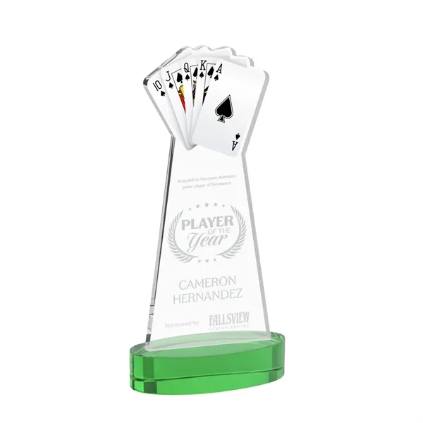 Poker Award on Alberton Base - Green... from ASI 84592 St Regis Group / St Regis