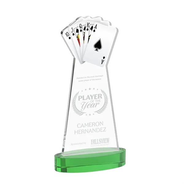 Poker Award on Alberton Base - Green... from ASI 84592 St Regis Group / St Regis
