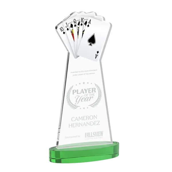 Poker Award on Alberton Base - Green... from ASI 84592 St Regis Group / St Regis
