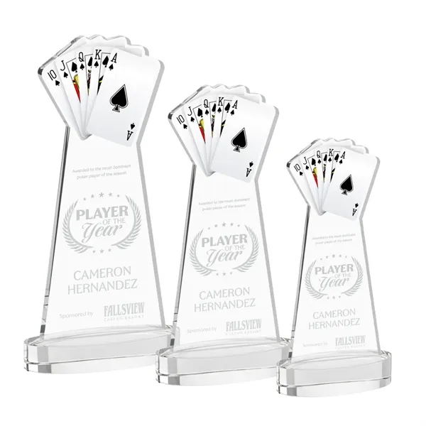 Poker Award on Alberton Base - Clear... from ASI 84592 St Regis Group / St Regis