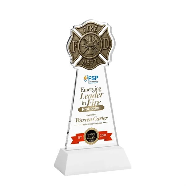 Fire Dept VividPrint™ Award on Hartford Base - White... from ASI 84592 St Regis Group / St Regis