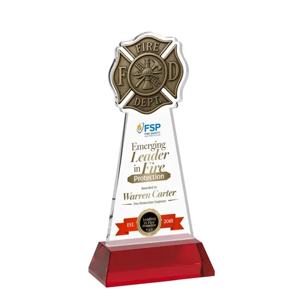 Fire Dept VividPrint™ Award on Hartford Base - Red... from ASI 84592 St Regis Group / St Regis