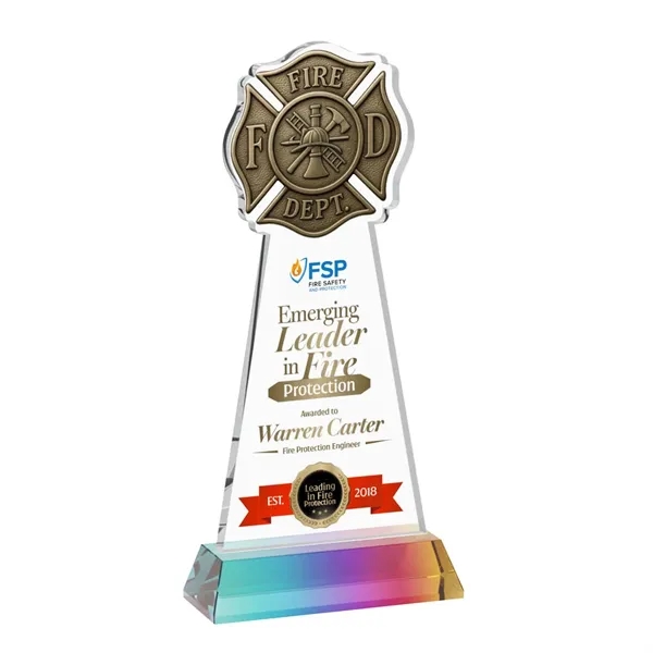 Fire Dept VividPrint™ Award on Hartford Base - Prismatic... from ASI 84592 St Regis Group / St Regis