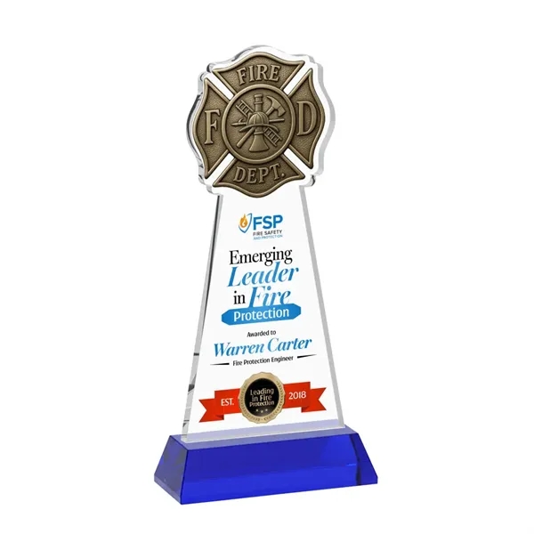 Fire Dept VividPrint™ Award on Hartford Base - Blue... from ASI 84592 St Regis Group / St Regis