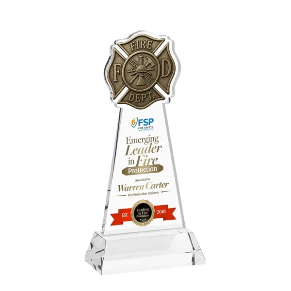 Fire Dept VividPrint™ Award on Hartford Base - Clear... from ASI 84592 St Regis Group / St Regis