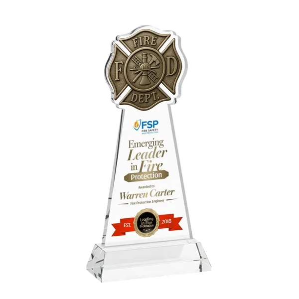 Fire Dept VividPrint™ Award on Hartford Base - Clear... from ASI 84592 St Regis Group / St Regis